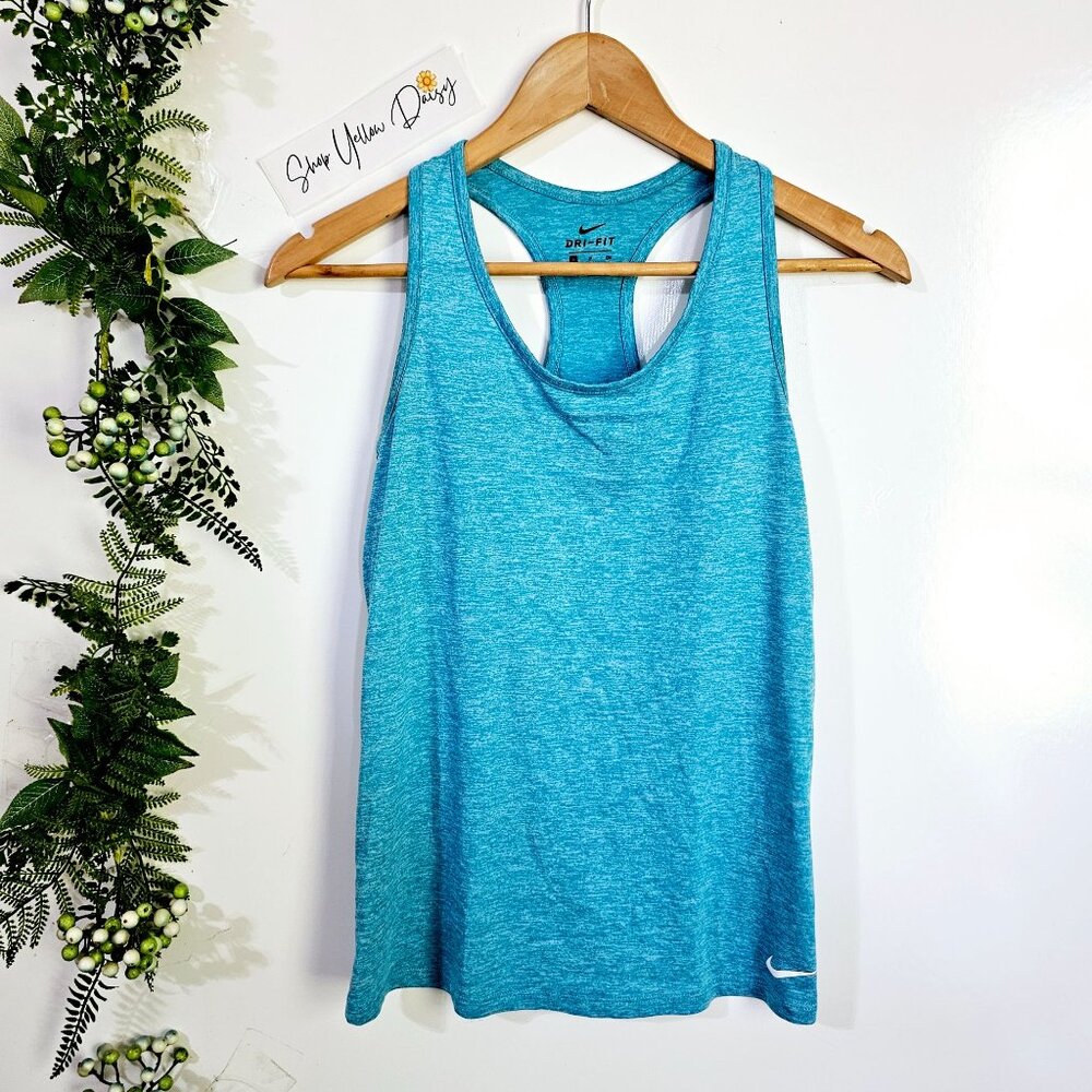 Nike Dri-Fit Womens Racerback Athletic Tank Top Blue Size S ~‎ TT85.3